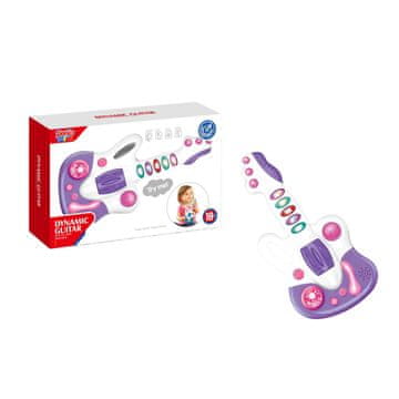 Denis Dječja električna gitara s glazbom i svjetlom, na bat.