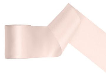 PartyDeco Satenska vrpca, prljavobijela, 100 mm / 25 m