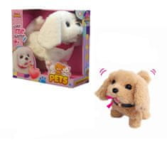 Denis My Pet, smeđi psić na baterije, 16cm, hoda, laje