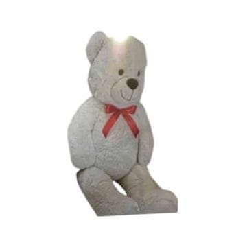 Denis Plišani medo 60 cm, bijeli s mašnicom