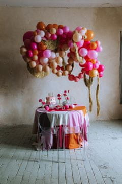 PartyDeco Baloni s konektorom, 33 cm, nude (1 pakiranje / 20 kom.)