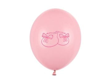 PartyDeco Baloni 30 cm, Cipele, Pastelno ružičaste boje (1 pakiranje / 50 kom.)