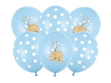 PartyDeco Baloni 30 cm, Slon, Pastelno plava boja (1 pakiranje / 50 kom.)