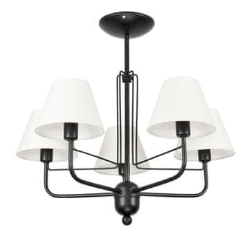 It Stropna lampa crna s bijelim sjenilom ERIS 7-860