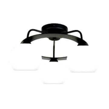 It Crna stropna lampa s bijelim sjenilom VIOLETTA 14-152