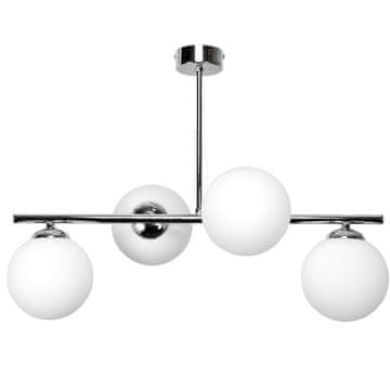 It VISEĆA STROPNA SVJETILJKA LUSTERA STAKLENE SJAJNE KUGLE E14 LED TITAN KROM 14-921