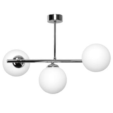 It VISEĆA STROPNA SVJETILJKA LUSTERA STAKLENE SJAJNE KUGLE E14 LED TITAN KROM 14-922