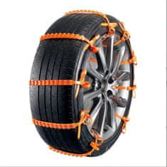JOIRIDE® Univerzalni auto lanci za snijeg, 10 kom, brzo postavljanje, tihi i izdržljivi, za gume 175–295 mm | NIFTCHAINS