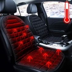 JOIRIDE® Električni grijač autosjedala, 12V, jastuk za grijanje sjedala, univerzalni, kompaktan i siguran | HOTSEAT