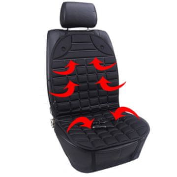 JOIRIDE® Električni grijač autosjedala, 12V, jastuk za grijanje sjedala, univerzalni, kompaktan i siguran | HOTSEAT