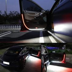 JOIRIDE® LED upozoravajuća svjetla za auto, 2+2 trake, trepćuća strobe signalna svjetla 12V, vodootporna | DYNAMICAR