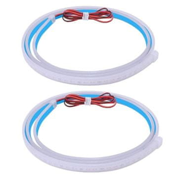JOIRIDE® LED upozoravajuća svjetla za auto, 2+2 trake, trepćuća strobe signalna svjetla 12V, vodootporna | DYNAMICAR