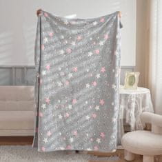 VIVVA® Čarobna, svjetleća, plišana deka, hipoalergena, 150x200 cm, mekana i topla, glow in the dark, za djecu | BLANKGLOW