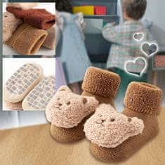 VIVVA® Dječje tople čarape, neklizajuće i plišane za prve korake i sigurnost | TEDDYFEET
