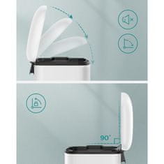 Songmics LTB01W kanta za otpad, 30 L, bijela