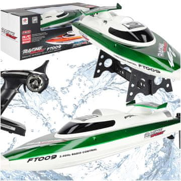 Ikonka Aga RC Utrkački sportski čamac FT-09 zeleni