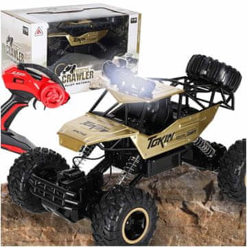 Ikonka Aga RC auto Rock Crawler 1:12 4WD METAL zlatni