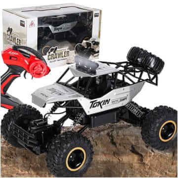 Ikonka Aga RC auto Rock Crawler 1:12 4WD METAL srebrno