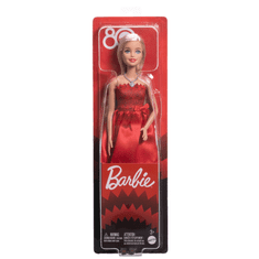 Mattel Mattel Barbie lutka za 80. obljetnicu, rubin crvena