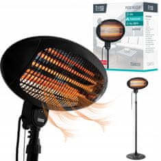 Teesa Infracrveni električni grijač za terasu od 2000 W s 3 postavke IPX4