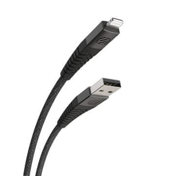 Scosche Strikeline heavy-duty kabel USB-A na lightning, 1.2m, sivi