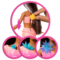 Mattel Barbie Flower Magic sirena lutka, tamna kosa