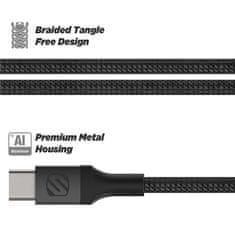 Scosche Strikeline heavy-duty kabel USB-C na lightning, 1.2m, sivi