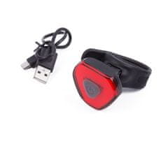 Benson stražnje svjetlo za bicikl s LED diodama, USB, crveno (13529)