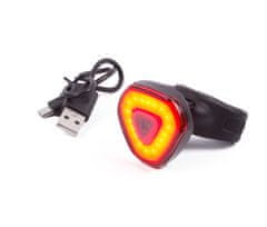 Benson stražnje svjetlo za bicikl s LED diodama, USB, crveno (13529)