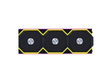 Lian Li UNI FAN SL bežični ventilator, 120 mm, obrnute lopatice, PWM, ARGB, 3-dijelni, crni + kontroler (12RSL1W3B)