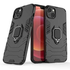 LENUO Ovitek Armor za iPhone 15 Plus, crn