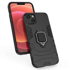 LENUO Ovitek Armor za iPhone 15 Plus, crn