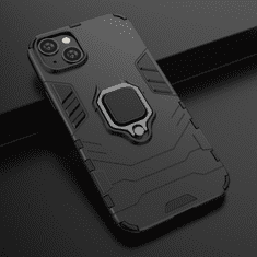 LENUO Ovitek Armor za iPhone 15 Plus, crn