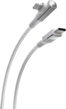 Scosche StrikeLine USB-C na pravokutni Lightning kabel, bijeli