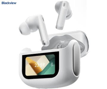 Blackview Bežične slušalice AIRBUDS 12, BT 5.4, IPX7, USB-C, bijele