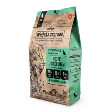 Wiejska Zagroda WIEJSKA ZAGRODA Turska s kunićem S – suha hrana za pse – 9kg