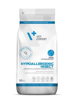 VetExpert VETEXPERT Veterinary Diet Hypoallergenic Insect - suha hrana za pse - 12 kg