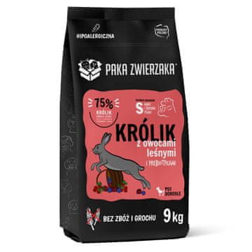 Paka Zwierzaka PAKA ZWIERZAKA Suha hrana za pse, zec i šumsko voće S, 9 kg