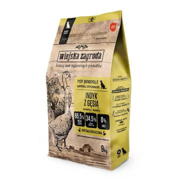 Wiejska Zagroda Wiejska Zagroda Turkey with goose M suha hrana za pse 9 kg