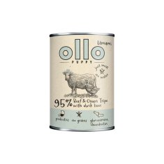 OLLO Puppy Umami Goveđi i zeleni tripice s pačjom jetrom - mokra hrana za pse - 400g