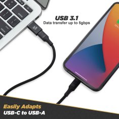 Scosche Strikeline USB-A na USB-C adapter (2 komada)