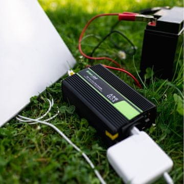 slomart Green Cell INV15 auto pretvarač 3000W DC-AC 12V/230V, crni