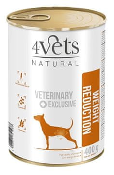 4VETS 4VETS Natural Weight Reduction Dog - mokra hrana za pse - 400 g