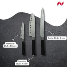 Fackelmann set od 3 noža japanskog stila, nehrđajući čelik (681476)