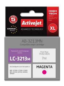 ActiveJet Zamjenska tinta Activejet AB-3213MN za Brother LC3213M, 7ml, magenta