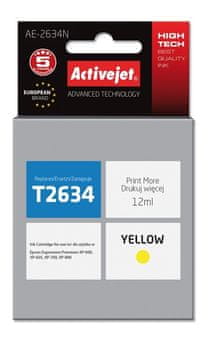 ActiveJet Activejet tinta zamenska za Epson 26 T2634, Supreme, Yellow, 12ml