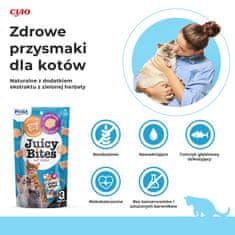 Inaba Inaba juicy bites s okusom jakobovih kapica i raka - poslastica za mačke - 3x11,3 g