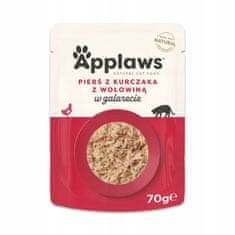 Applaws Applaws mačka piletina s govedinom u želeu - hrana za mačke u vrećici - 70g