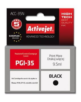 ActiveJet Activejet ACC-35N zamjenska tinta za Canon PGI-35, 9.5 ml, crna