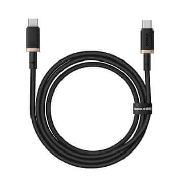 BASEUS Baseus Dura Type C u Type C 100 W kabel za brzo punjenje 1m Crna, Zlatna